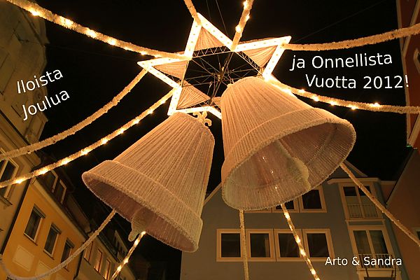 Kuva: Joulukellot vanhassa kaupungissa. Memmingen, Saksa.