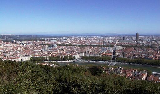Lyon Fourvi&egrave;re-kukkulalta n�htyn�