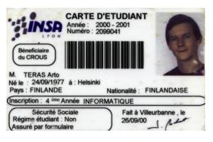 INSAn opiskelijakortti