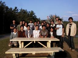 Barbeque, group photo