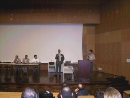 The opening session, Pierre Jarillon speaking