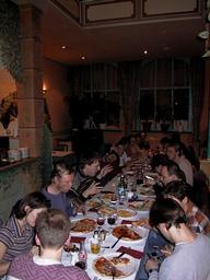 Most of us decided to order pizzas