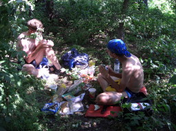 Piknik omalla saarella