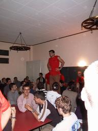 Waiting to get into rooms