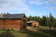 Houses in the S&aacute;mi museum Siida.